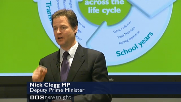 Nick Clegg launching social mobility strategy
